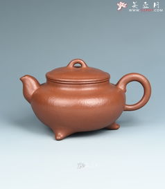 紫砂壺工藝藝術師周榮偉作品圓滿三足 泥料